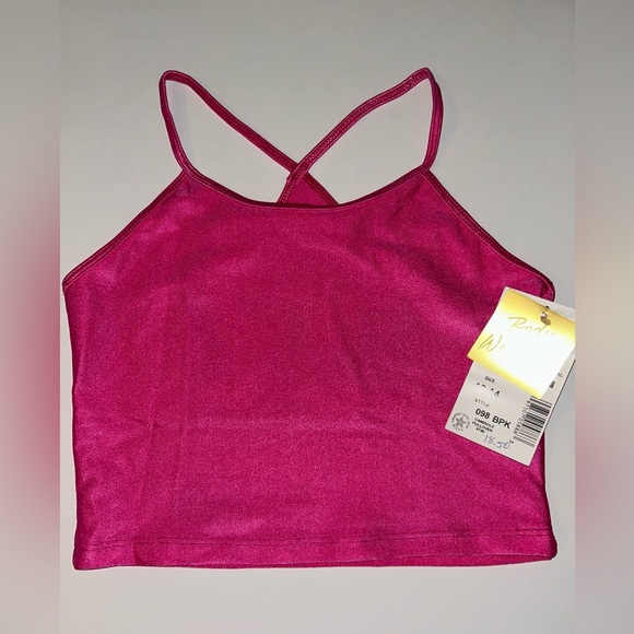Body Wrappers Other - Body Wrappers Pink Dance Crop Top Girls 12-14